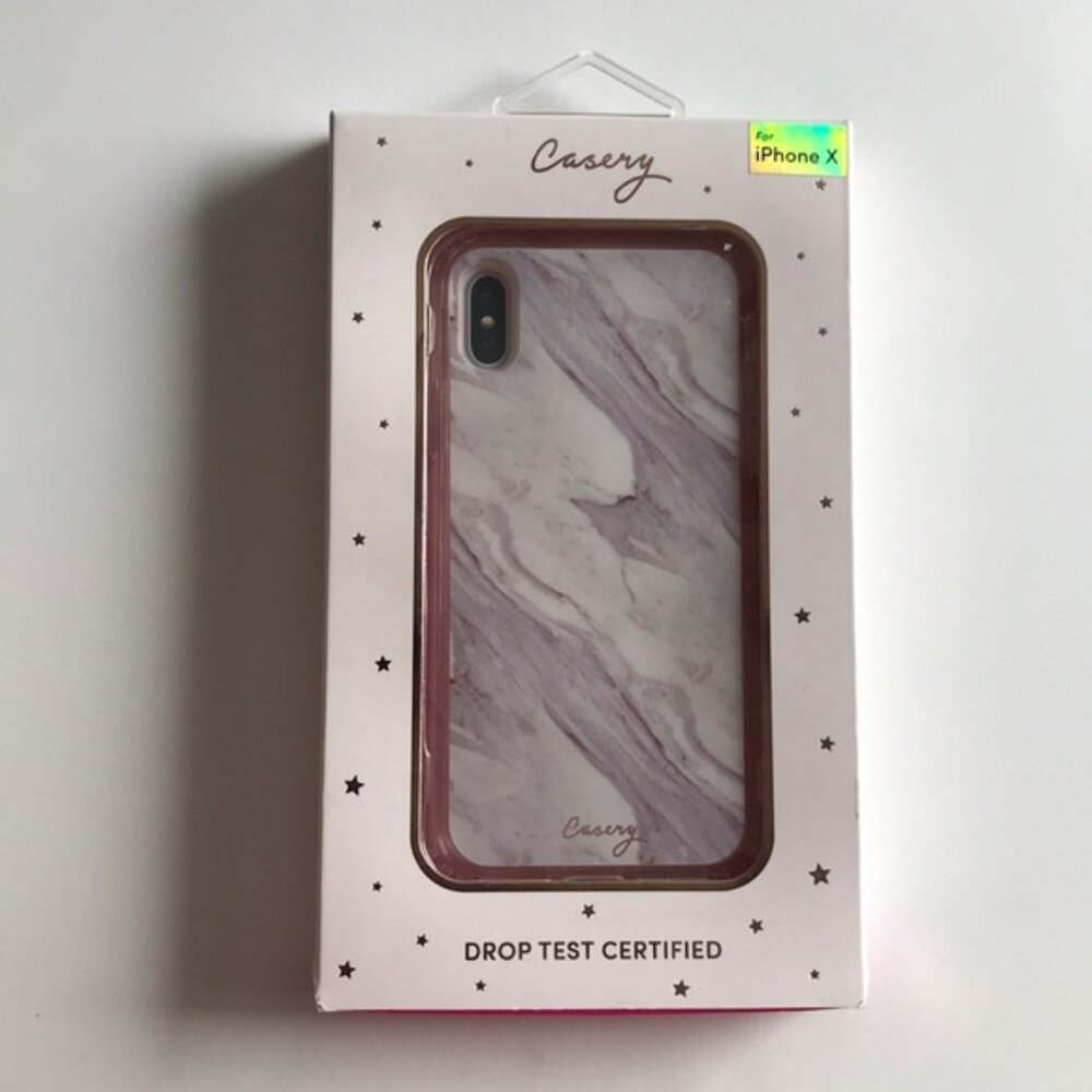 NWT Casery for Apple Iphone X Mable Pink /Gray Phone Case